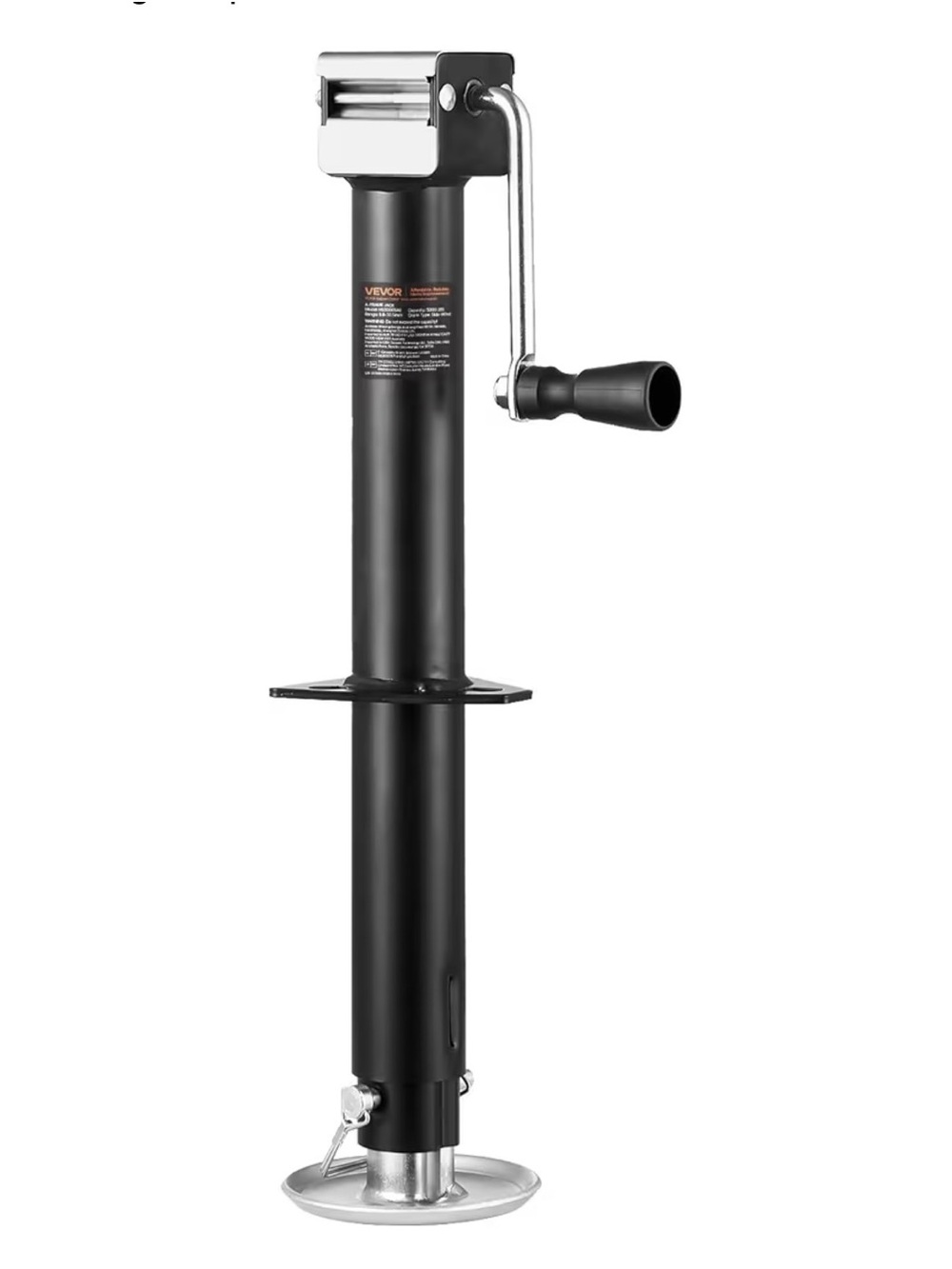 VEVOR 5000 lbs A-Frame Trailer Jack, 15" Vertical Travel, Adjustable Drop Leg, f